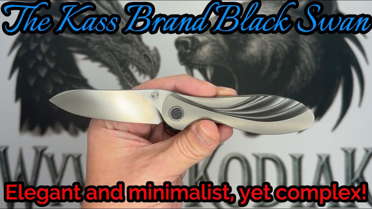 Aurora Blade Kassanova Designs Black Swan- Complex and Elegant, M390 and Zirconium Knife #edc