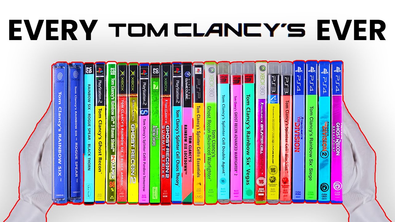 Unboxing Every Tom Clancy Game Ever (1998-2023)