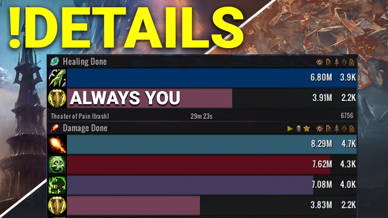 How to Always show yourself Details Damage Meter - WoW Quick Guide