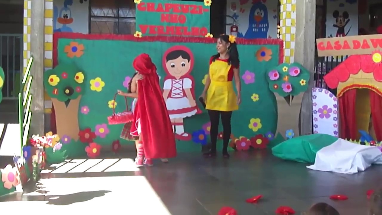 Pe&ccedil;a Chapeuzinho Vermelho   Col&eacute;gio Tia Ivone