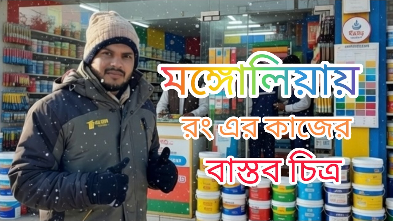 মঙ্গোলিয়ায় রং এর কাজ কেমন? দেখুন বাস্তব দৃশ্য