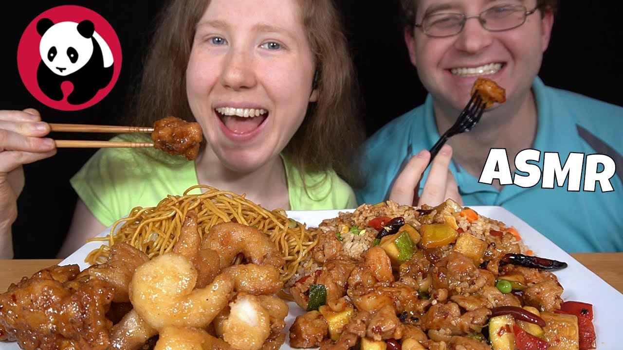ASMR CHINESE FOOD PANDA EXPRESS MUKBANG (Mega Collab!) EATING SOUNDS