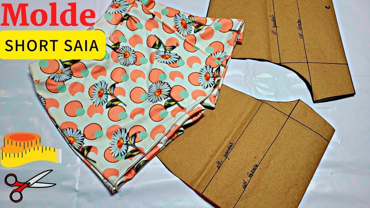 ✅Molde Shorts Saia Fácil (Explicação detalhada)