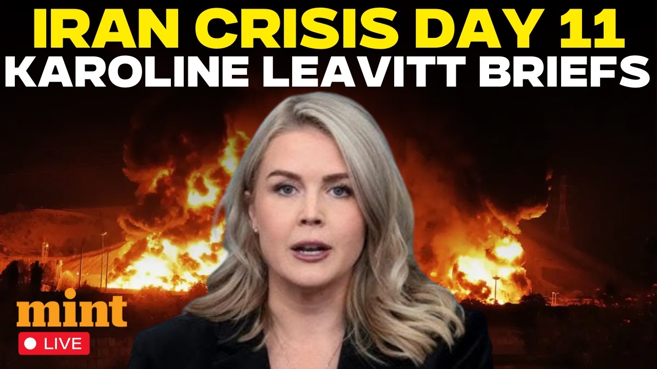 U.S. vs Iran War LIVE Updates : Leavitt Holds Key White House Briefing | Trump | Israel | Khamenei