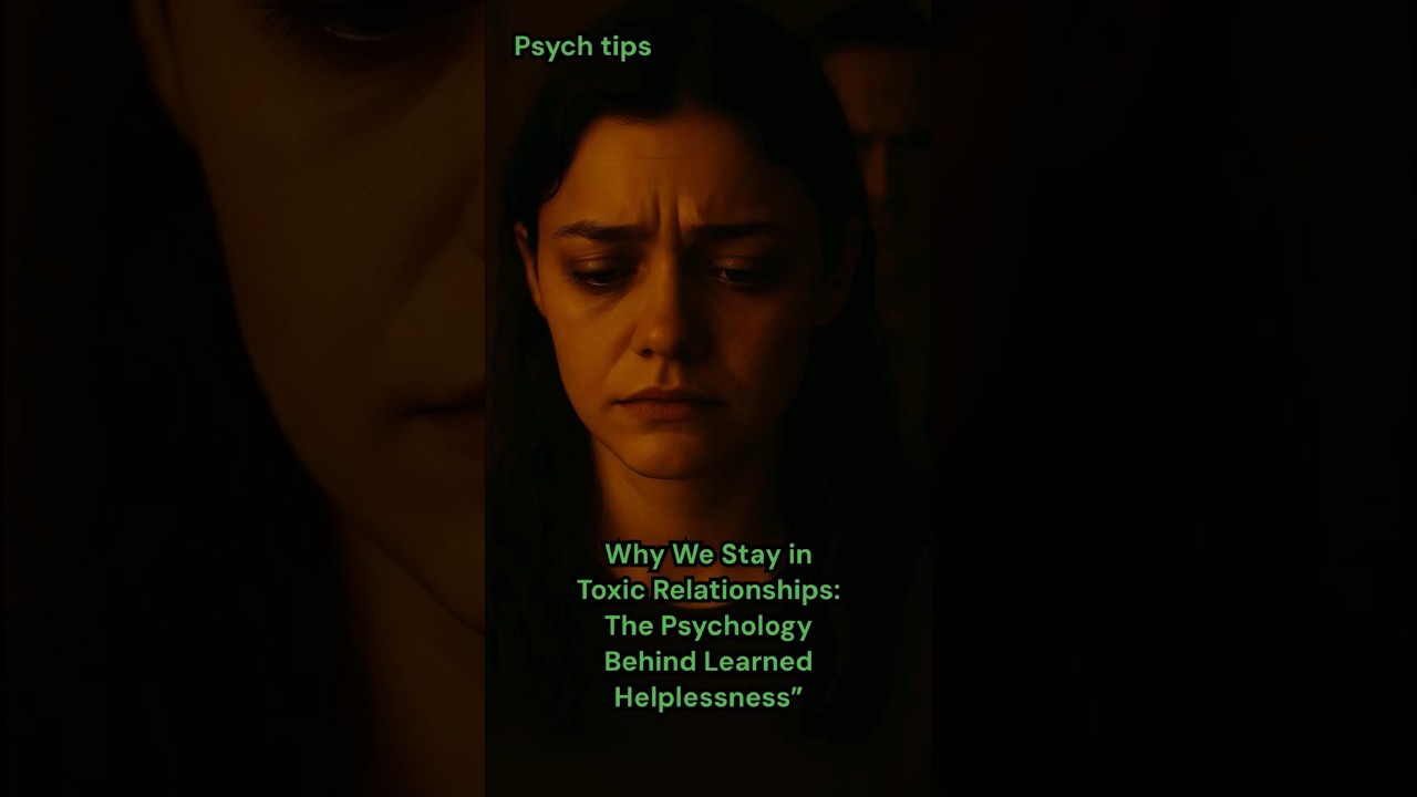 why you feel trapped in toxic relationship#psychologyfacts #awareness #learnedhelplessness