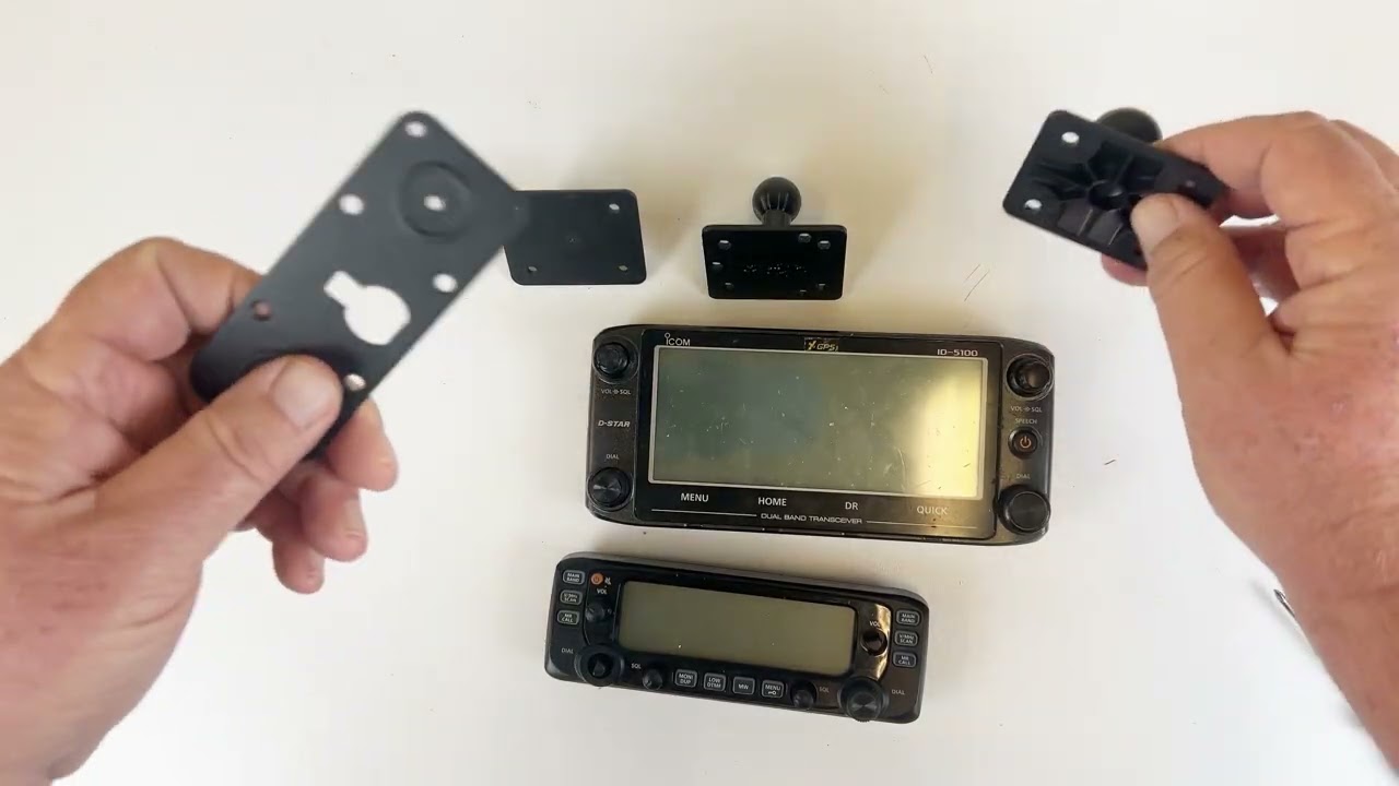 How to attach your Icom ID5100 or IC-2730 to a Ram mount, Bulletpoint mount or Lido mount