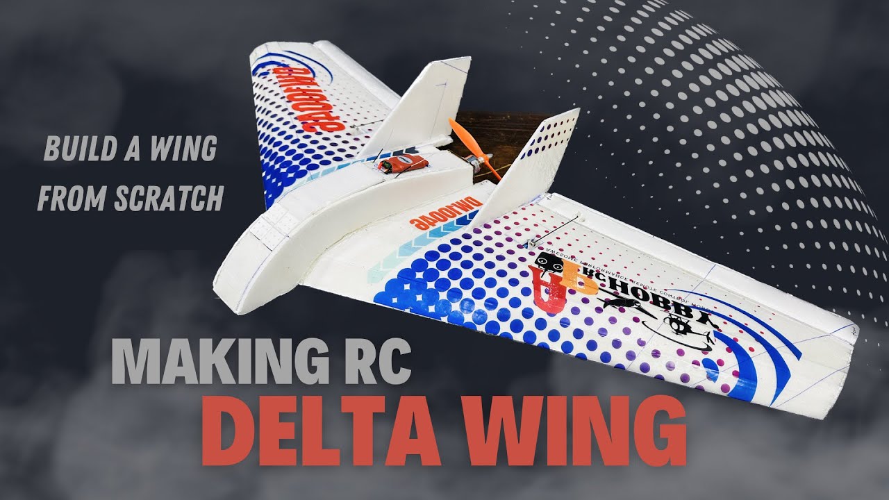 Making rc Delta wing,DIY flying wing,rc airplane from scratch,