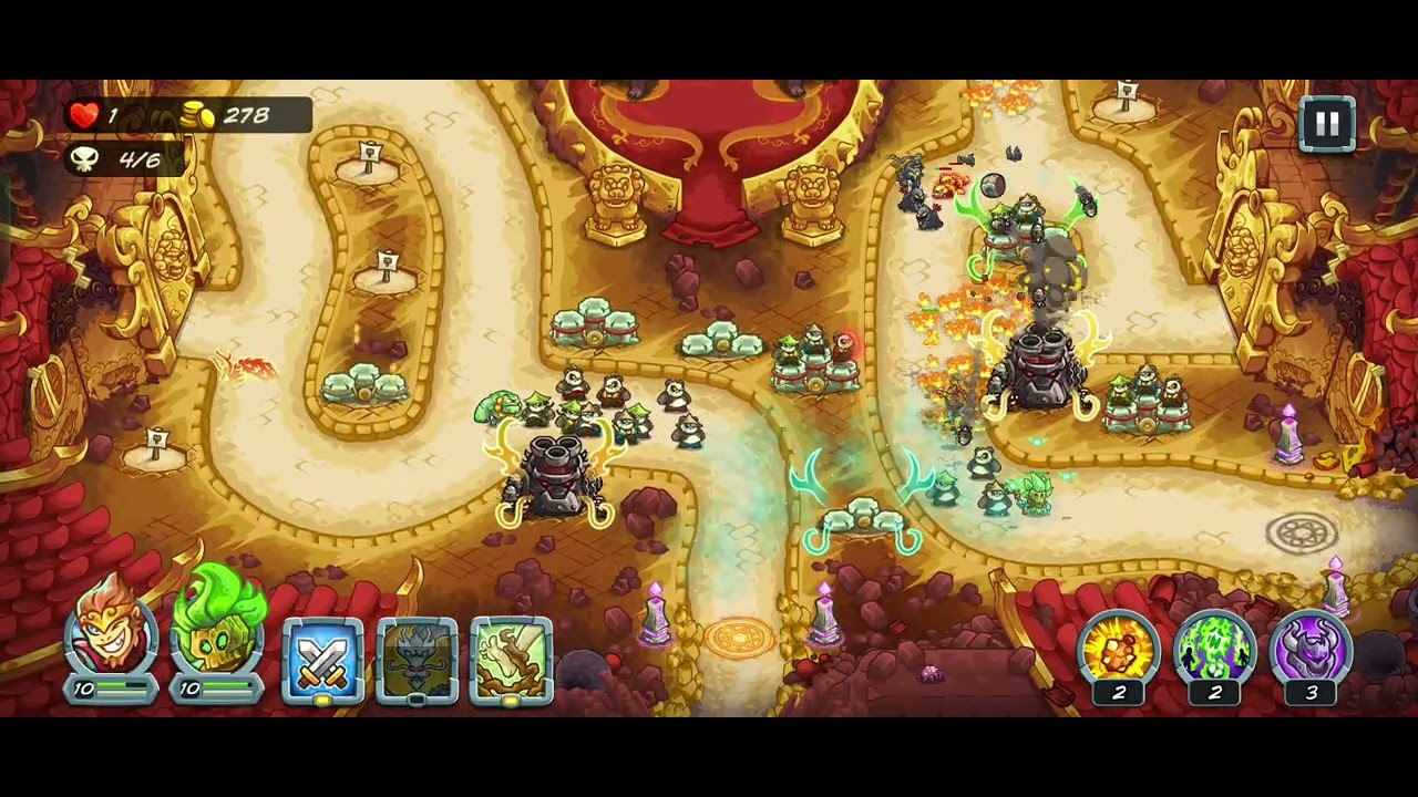 The Demon King Stronghold Heroic Challenge Walkthrough (Impossible Difficulty)-Kingdom Rush Alliance