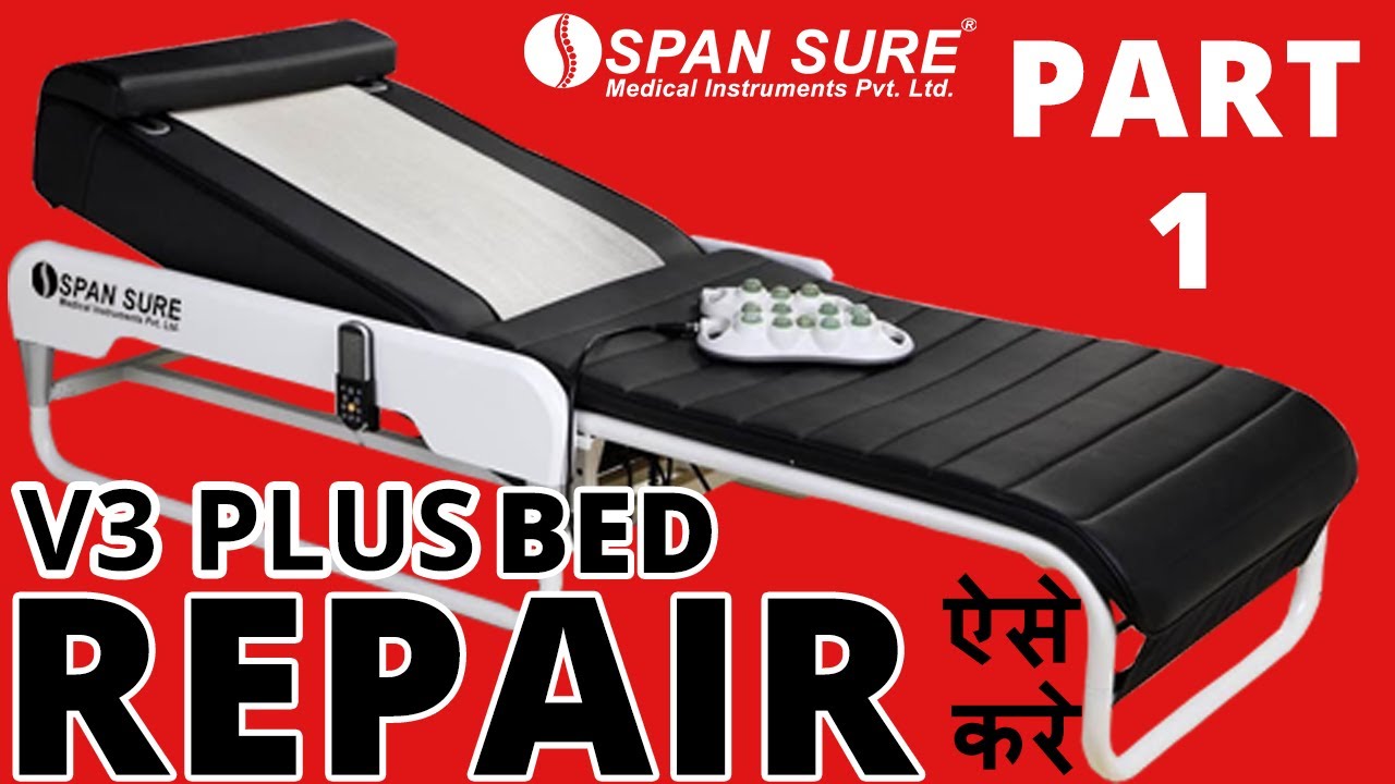 problem & repair of automatic v3 plus massage bed : Disassemble the moving motor :