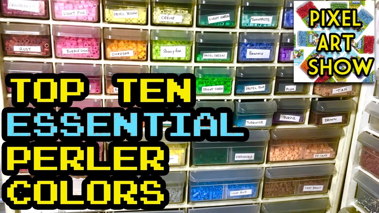Top Ten Essential Perler Bead Colors - Pixel Art Show