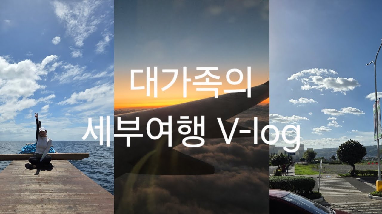 [V-log] 대가족의 세부여행🚢(ft. 12년만인..)|호핑🥽|SM몰|제이파크|대가족의여행이란|자막으로 조잘조잘