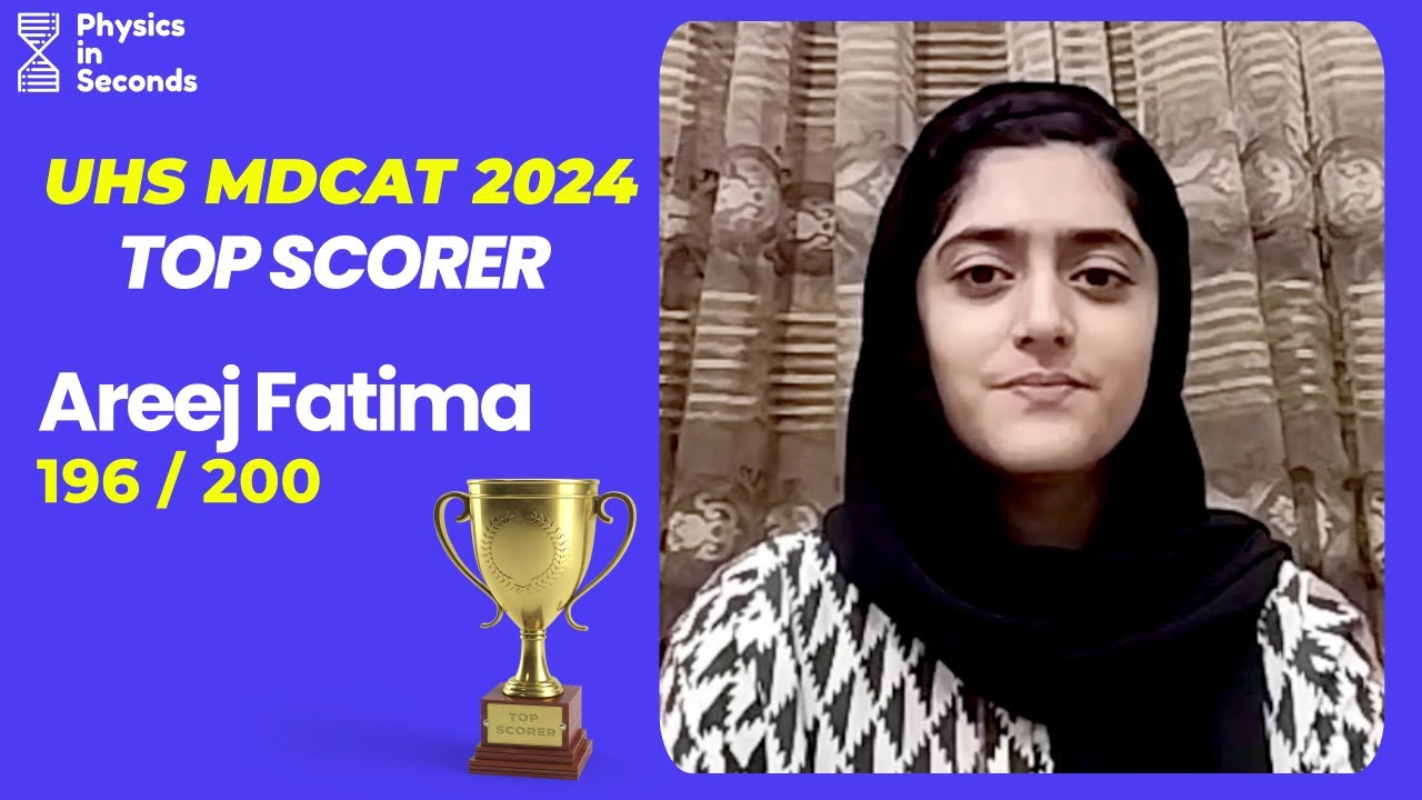 Top Scorer of UHS MDCAT 2024 - Areej Fatima