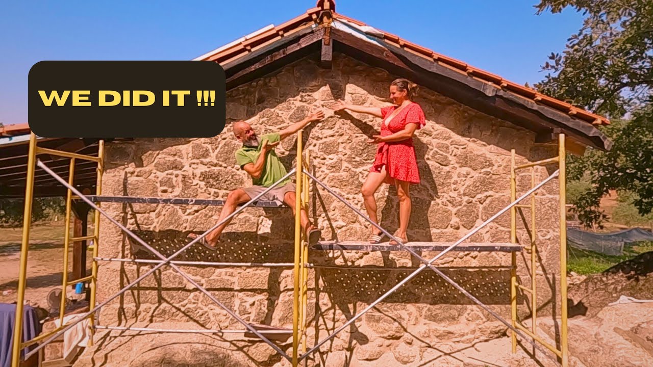 Portuguese Stone Barn Finally Sealed | Off-Grid Milestone !