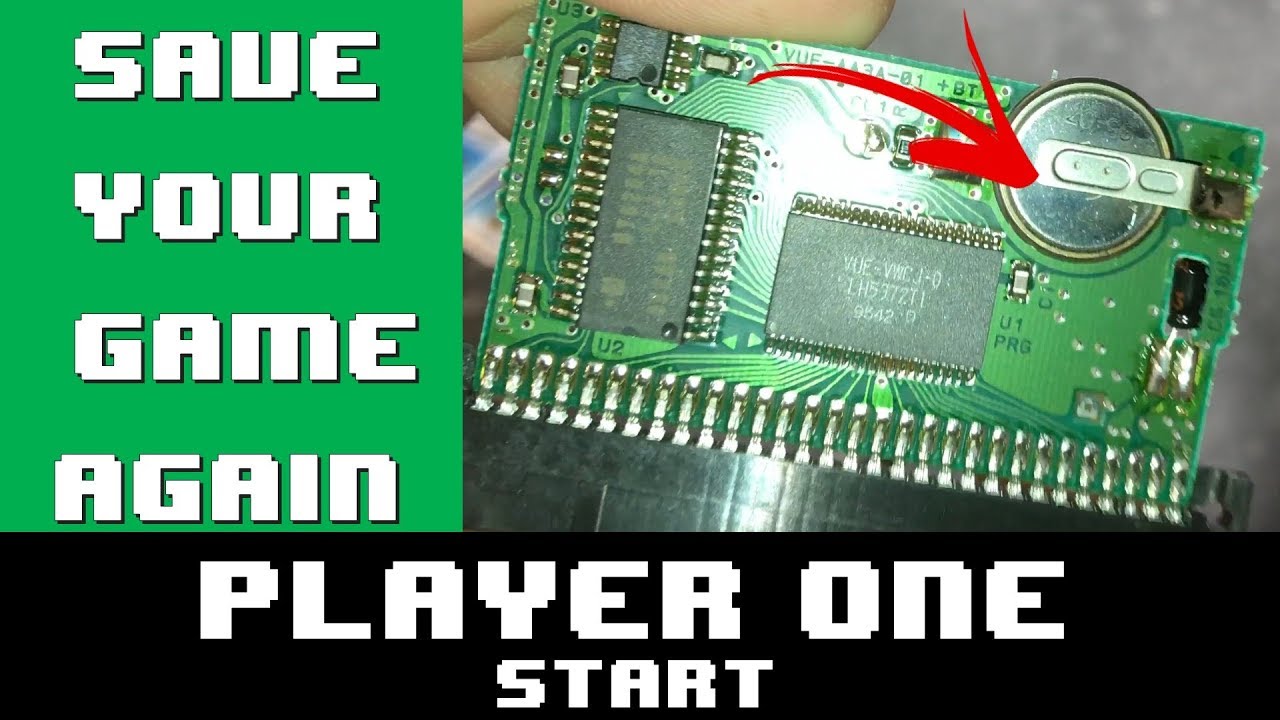 How to Replace the Save Battery on Old Cartrdiges - Player One Start