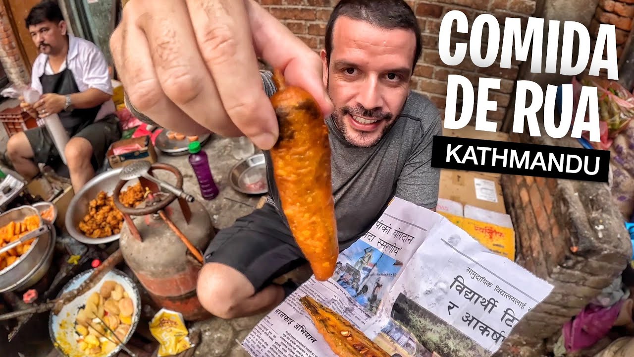 Provando 35 COMIDAS TÍPICAS na capital do Nepal 🇳🇵 [Documentário Completo]