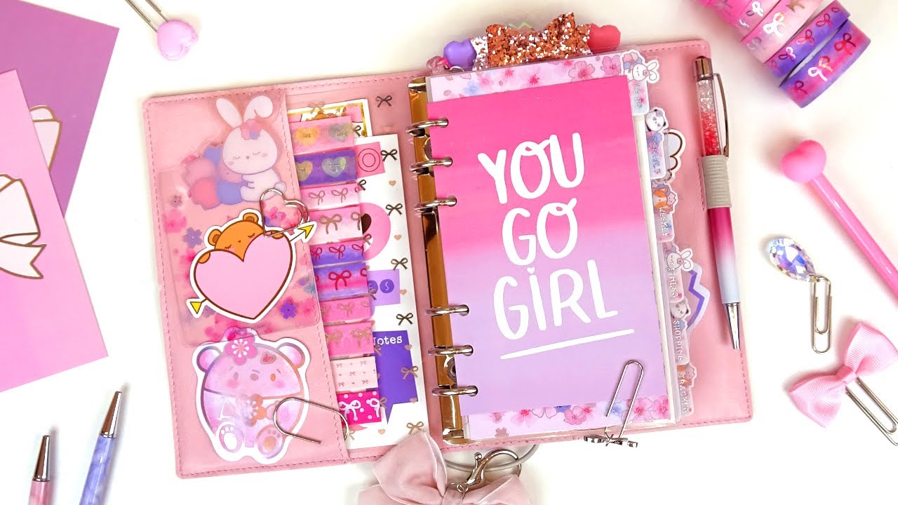 Valentine's Planner Setup 2021 &hearts; ALL THE PINKS &hearts; Filofax Domino Soft