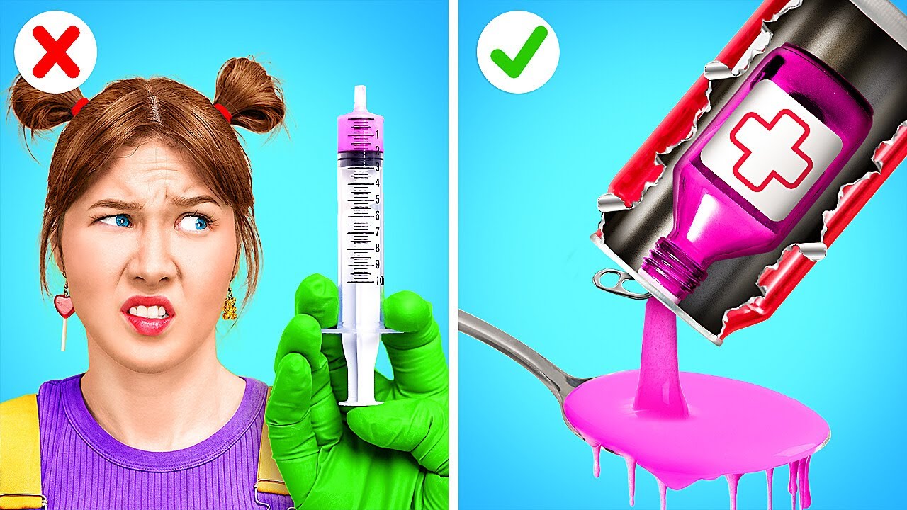 LEKARZ KONTRA UCZNIOWIE 💊 Niesamowite pomysły i sztuczki DIY dla sprytnych rodziców od 123GO! SCHOOL