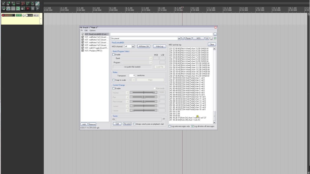 Reaper - Using a computer keyboard to toggle fixed CC assigned buttons or switches