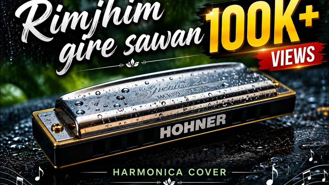 Rimjhim gire sawan (Live) Harmonica cover.