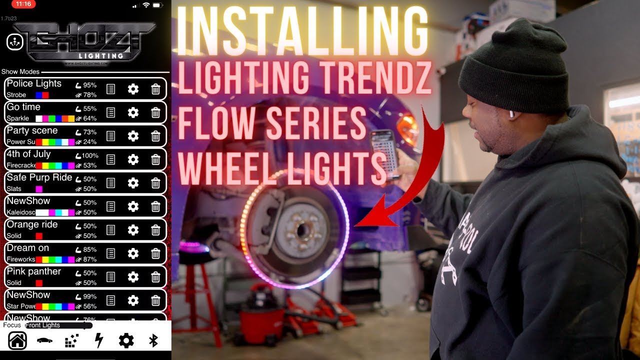 INSTALLING LIGHTING TRENDZ  FLOW SERIES WHEEL LIGHTS ON MY CHARGER/ HOW TO!