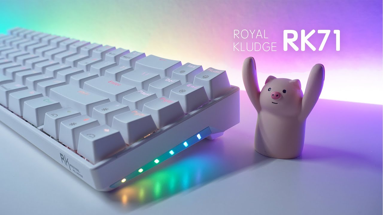 ROYAL KLUDGE RK71 Mechanical Keyboard Unboxing and Typing Sound - ASMR Unboxing
