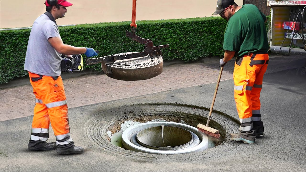 How Old Street Manholes are Removed & Repaired