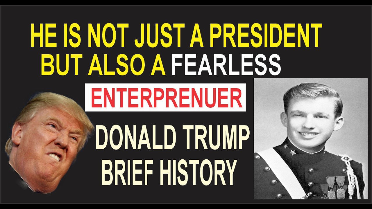 PRESIDENT DONALD TRUMP'S BRIEF HISTORY, WAS A FEARLESS ENTERPRENUER#donaldtrump #unitedstates #viral