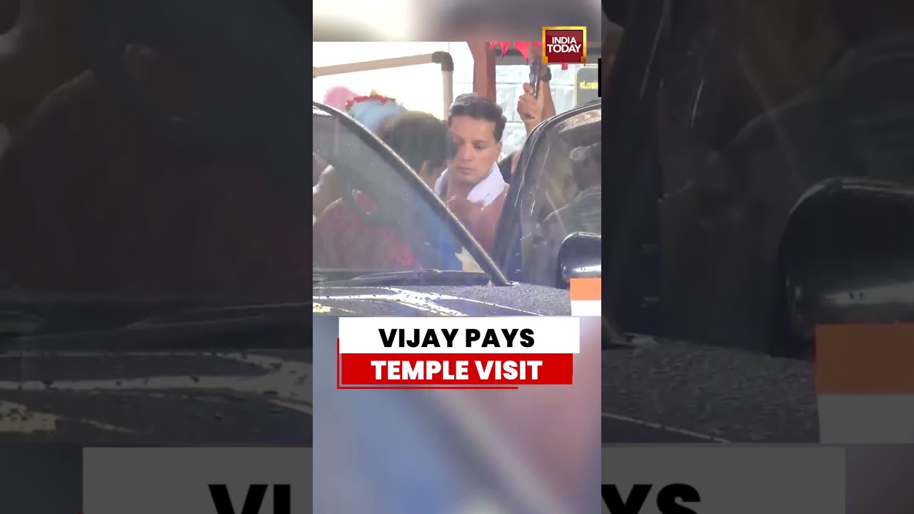 CM Vijay News: &ldquo;Spiritual Sojourn in Udupi&rdquo;: Vijay Visits Kollur Mookambika Temple #vijay