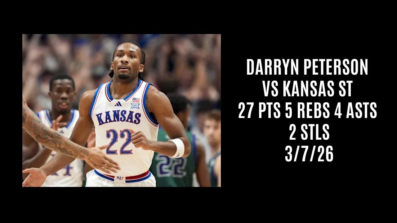 Darryn Peterson vs Kansas St (27 PTS 5 REBS 4 ASTS 2 STLS) 3/7/26