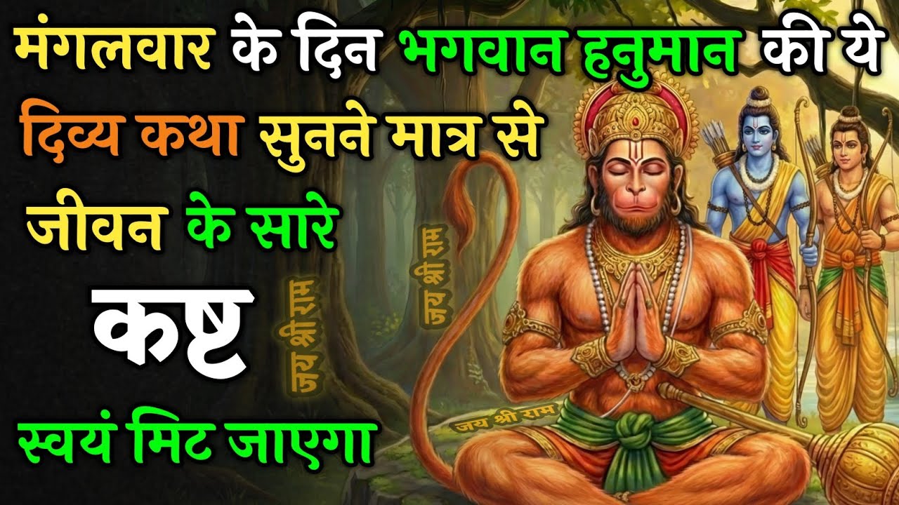 मंगलवार के दिन हनुमान जी की ये दिव्य कथा सुन लो, जीवन के सारे कष्ट स्वयं दूर हो जाएंगे | vart Katha 