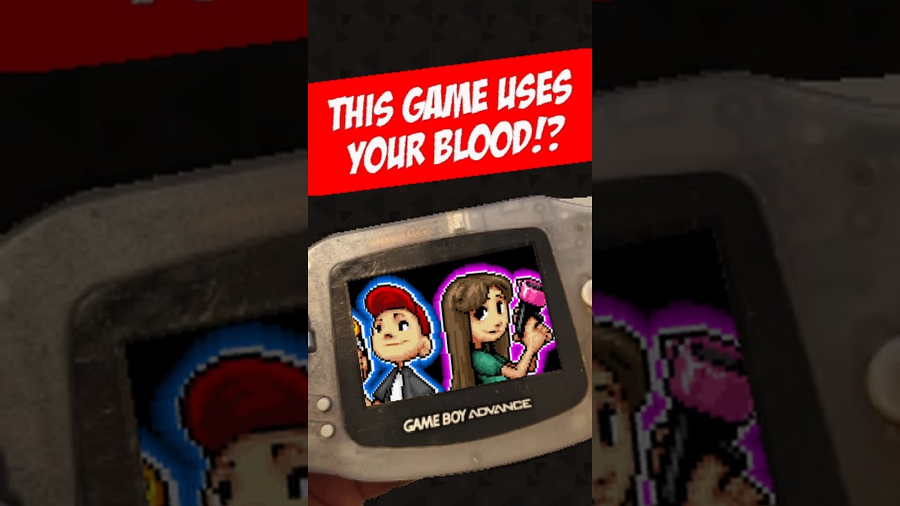 This Gameboy Advance GBA Game Uses Your Blood? #gameboyadvance #nintendo #retrogaming
