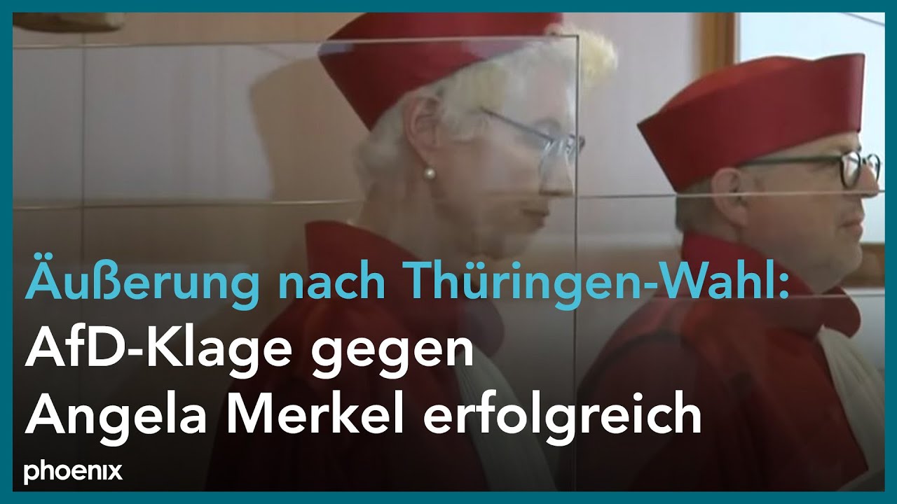 Bundesverfassungsgericht - Urteil zu Merkel-Äußerung bei Thüringen-Wahl