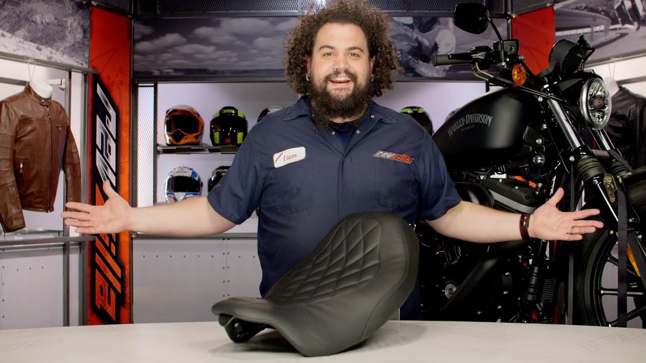 Mustang Wide Tripper Seat for Harley Review at RevZilla.com