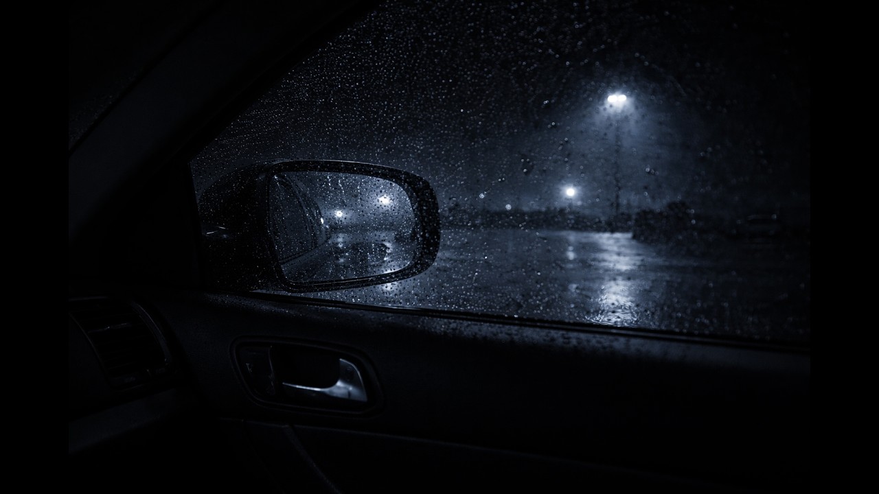 Rain on Car Window at Night for Deep Sleep | 8.5 Hours | No Thunder | Black Screen Friendly