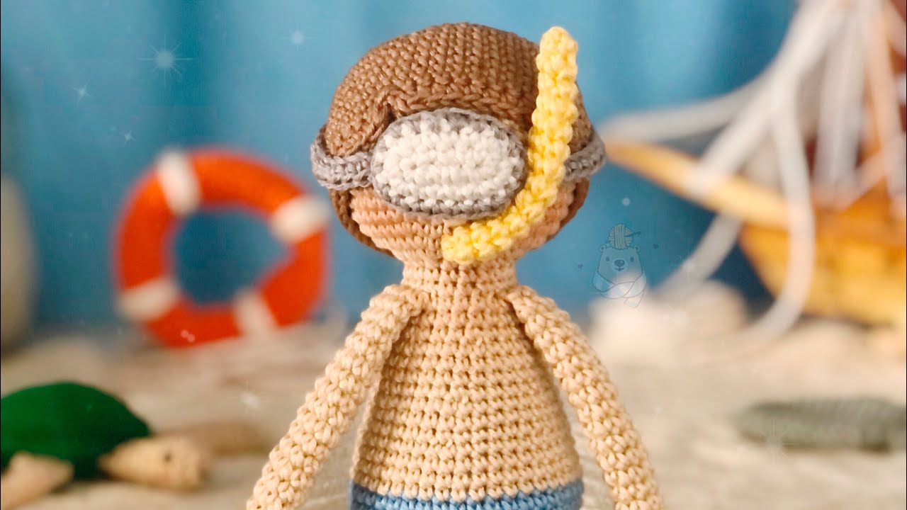 Mergulhador amigurumi Pt. 2