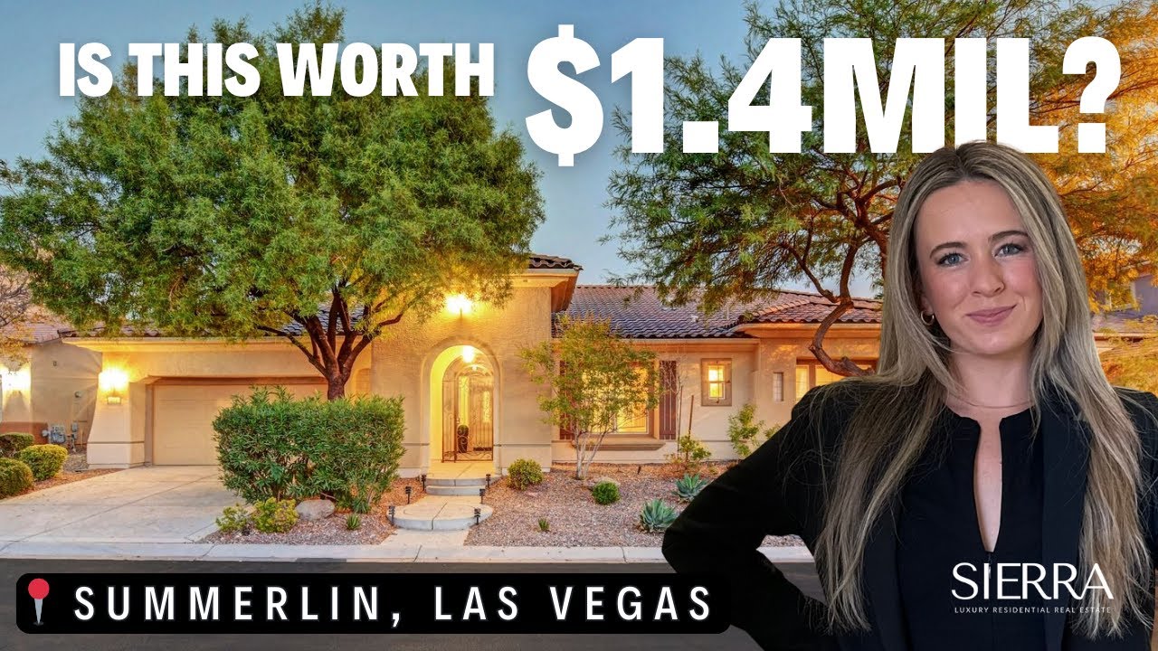 This is what $1.4 million gets you in Summerlin | Single Story w/ Pool | Las Vegas Luxury Home Tour