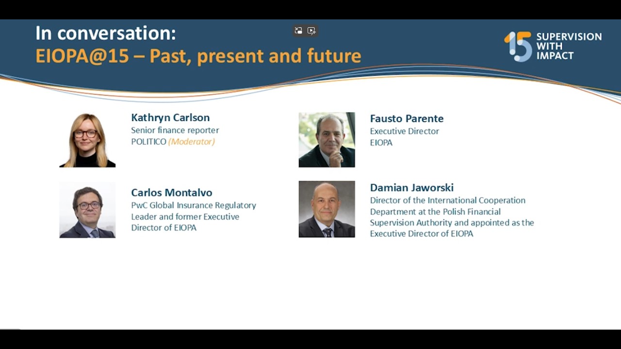 Past, Present, Future - Panel: EIOPA Conference 2026