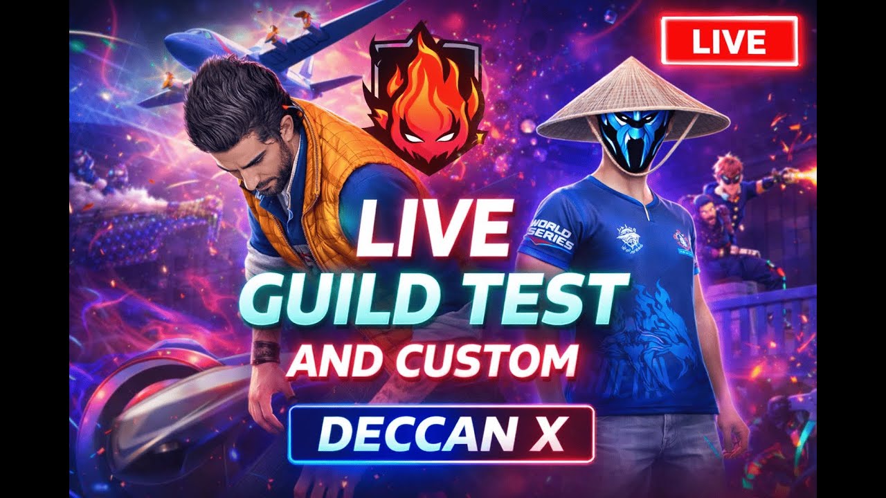 FREE FIRE LIVE GUILD TESTING | GUILD TEST LIVE | FF LIVE GUILD TEST #freefirelive #giveaway
