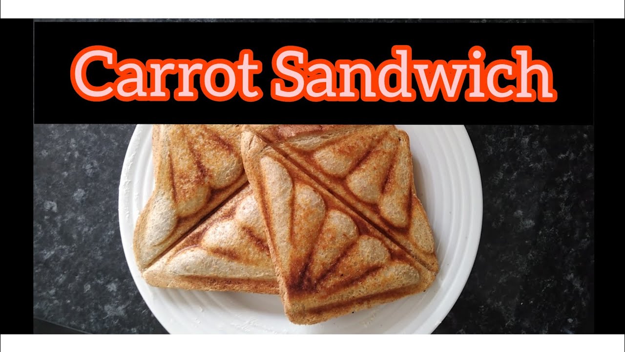 Carrot Sandwich | Easy and Quick | Vitamin  A Rich | 2 mins Cooking magic
