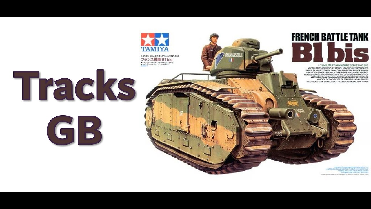 Tamiya 1/35 B1 bis Char для гусениц GB