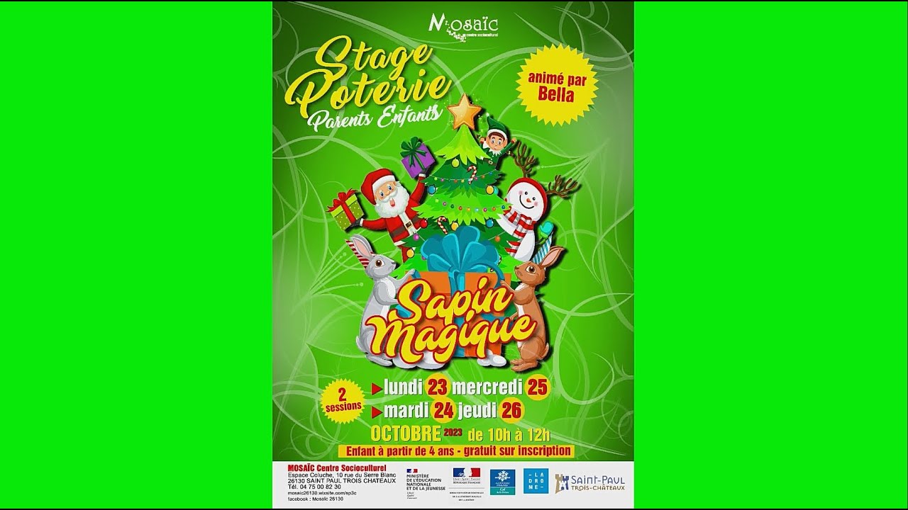 Mosaic centre socioculturel - Stage poterie - octobre 2023