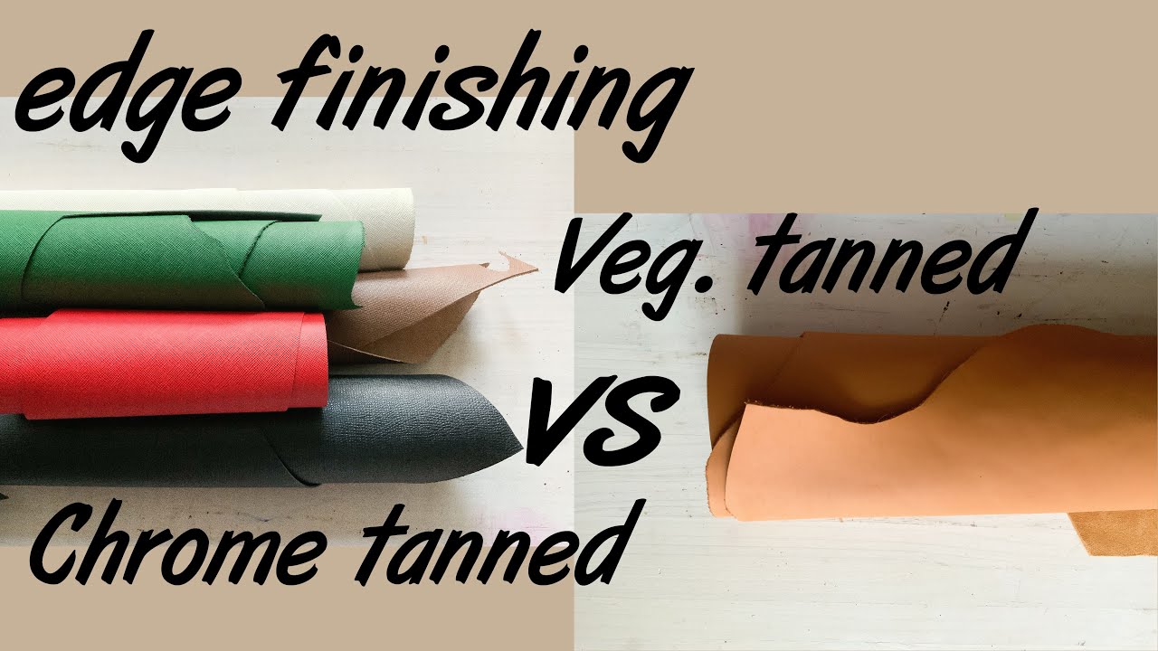 veg vs chrome leather edge finishing punching stitching holes