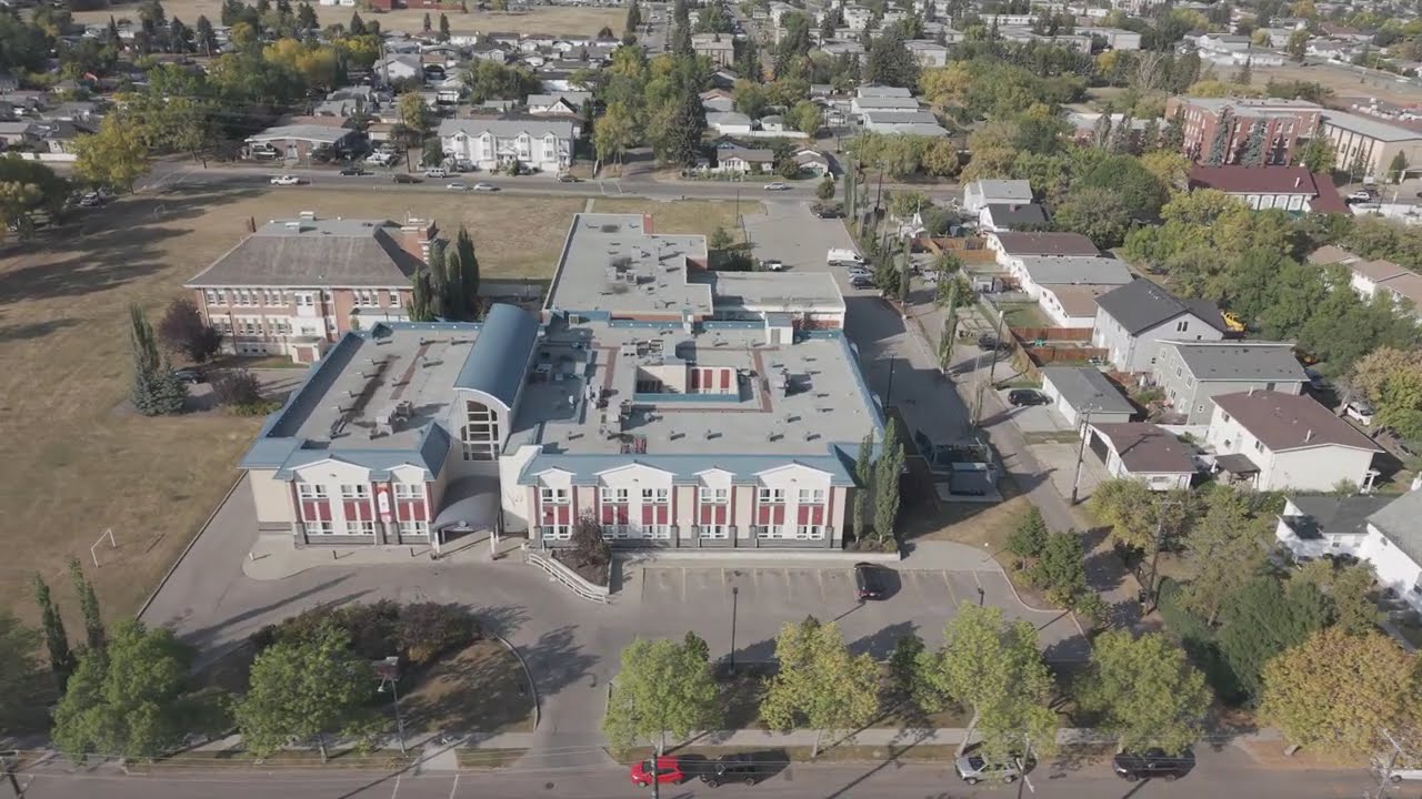 Drone over Edmonton Alberta
