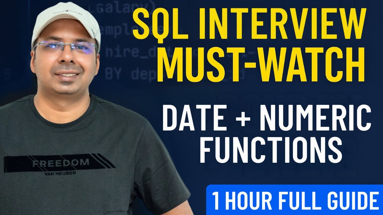Master SQL Date & Numeric Functions in 1 Hour (With Real Scenarios & Examples)