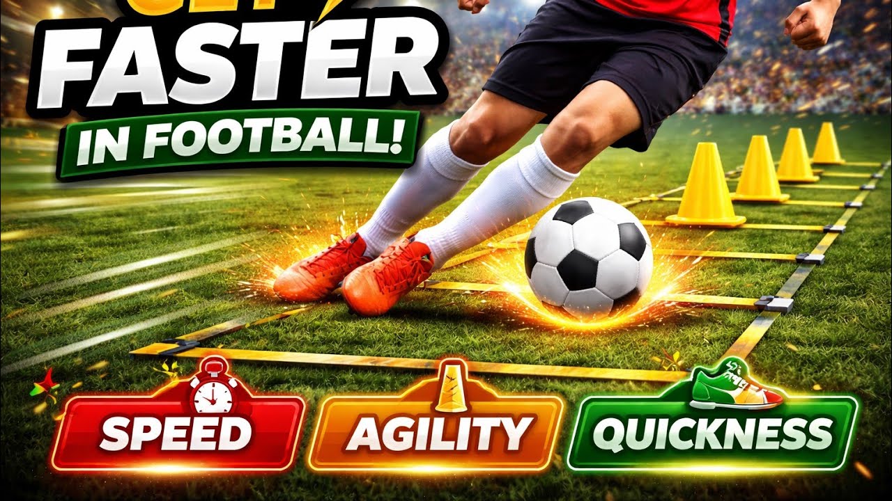 Get Faster in Football! ⚡ Speed, Agility & Quickness (SAQ) Footwork Drills for Soccer Players