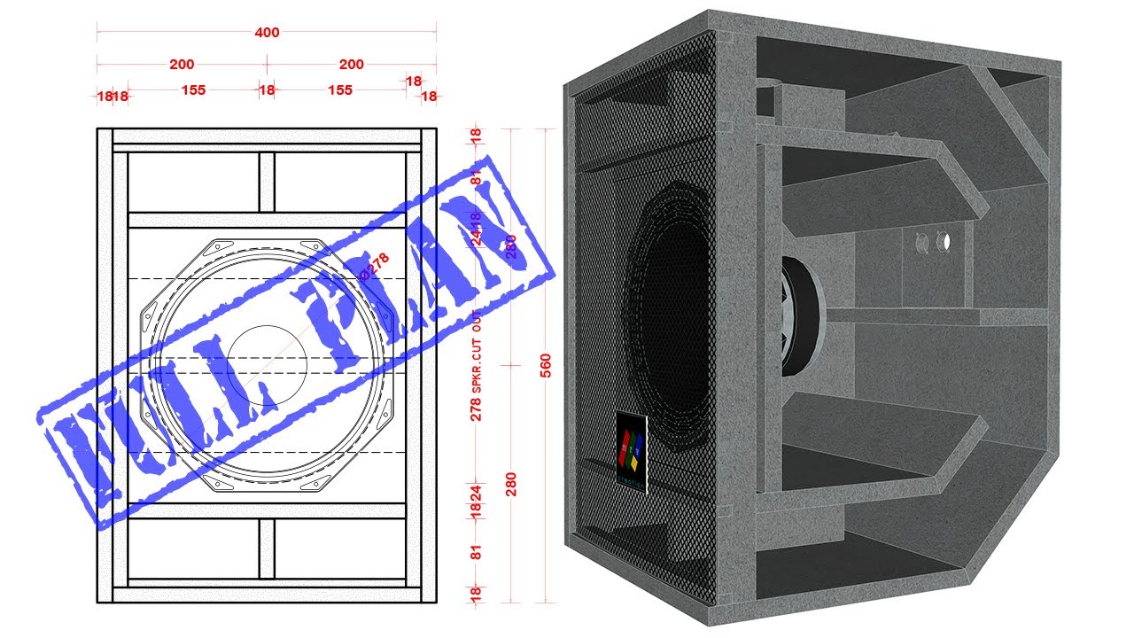 RF-112 HORN BASS SUBWOOFER | Rear Loaded Horn Bass Subwoofer