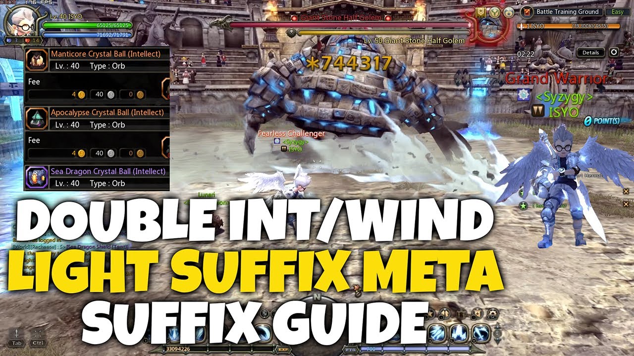 All-in-One Weapon Suffix Guide: Stacking, Light Suffix & Recommended Suffix | Dragon Nest Classic