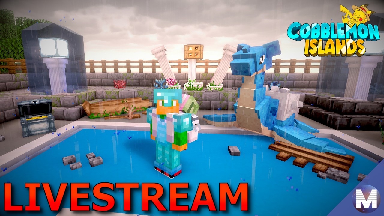 Otworzyłem Swojego GYMA! Minecraft Cobblemon Island! ZAPRASZAM LIVE #520