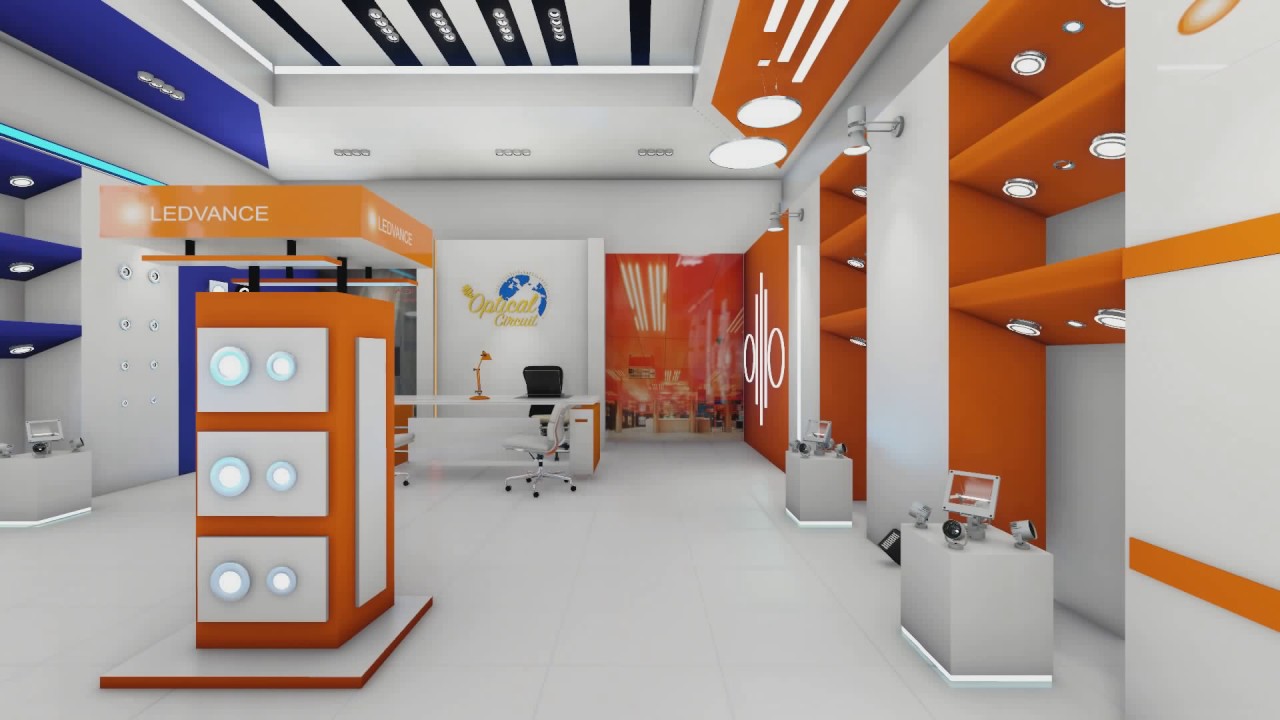تصميم معرض مستلزمات كهرباء
