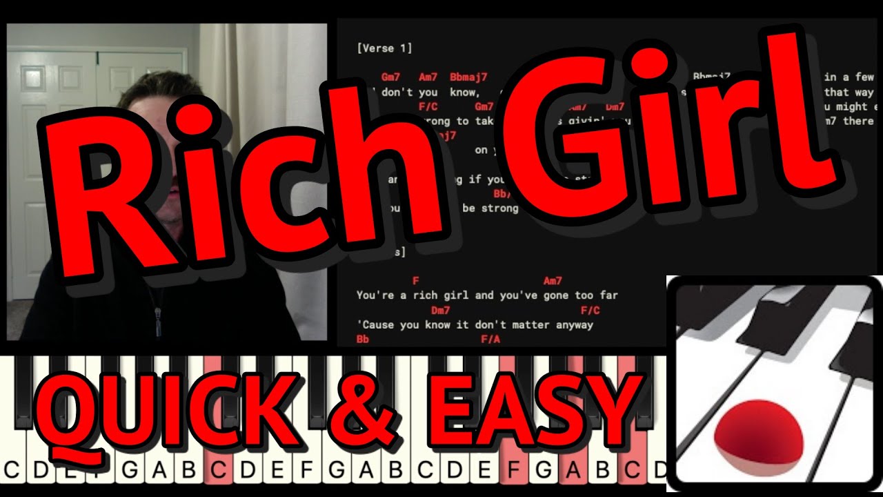 Rich Girl | QUICK & EASY | Piano Tutorial